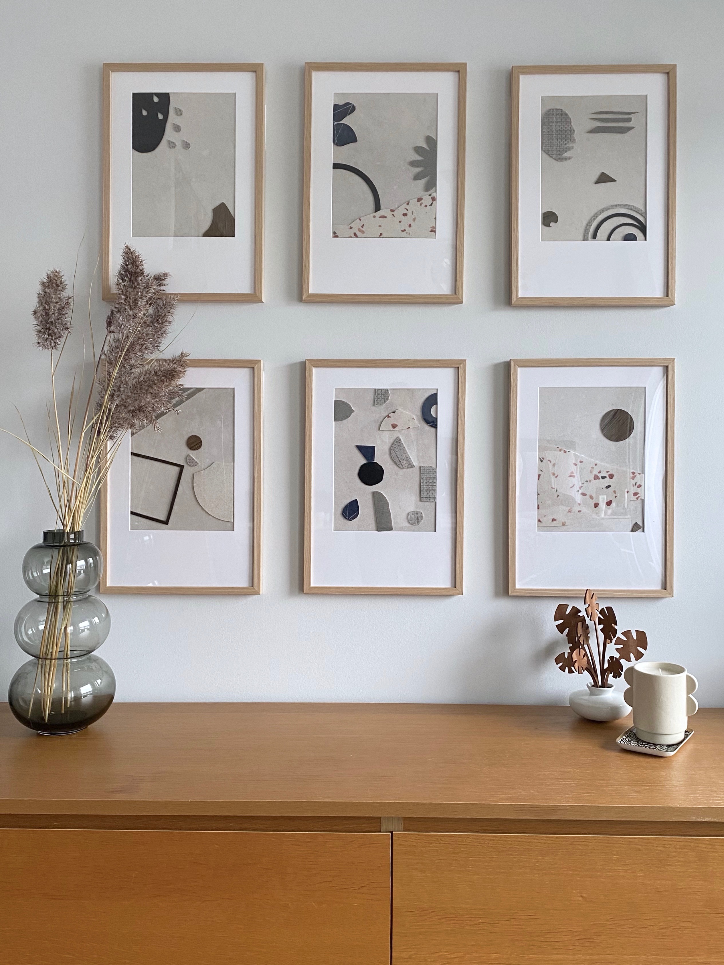 Un mur de cadre arty et épuré