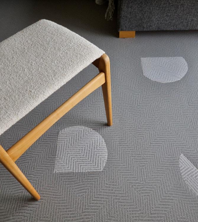 Tapis DIY en chutes de pose